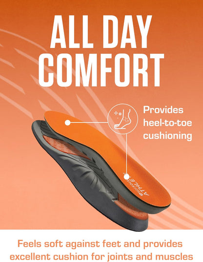 Sof Sole Insoles Men's ATHLETE Performance Full-Length Gel Shoe Insert