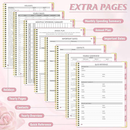 Appointment Book 2026-2027, 30-Minute Interval Hourly Planner, 6.3"×8.6"