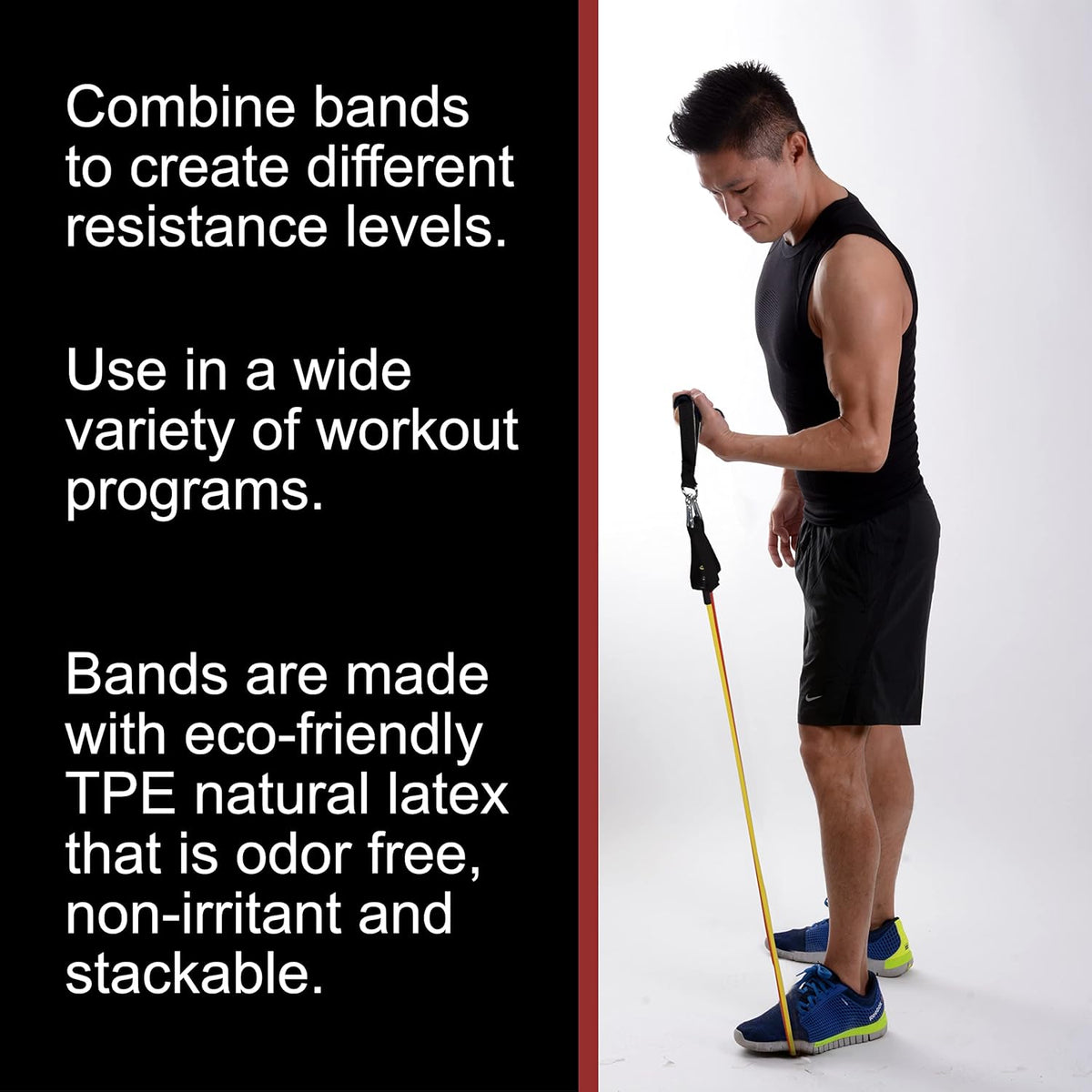 BodyForge Resistance Bands, Exercise Bands，Resistance Bands for Working Out, Work Out Bands with Handles for Men and Women Fitness, Strength Training Home Gym Equipment