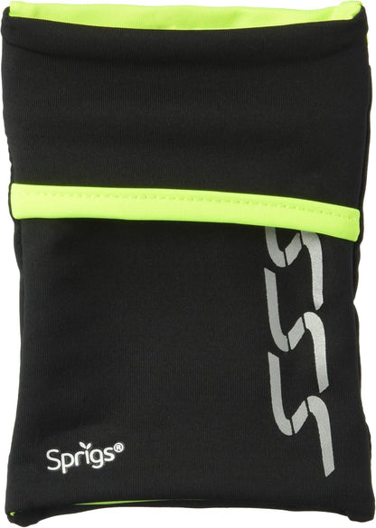 Sprigs Banjees 2 Pocket Wrist Wallet/Wrist Band/Wrist Pocket for Travel, Walking, & Running. Wallet Pouch That Holds Cash, Card, ID's, and More