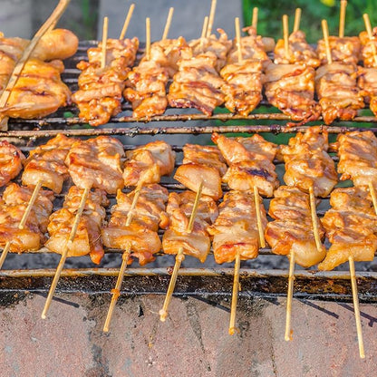 Suclain 500 Pcs Marshmallow Roasting Sticks 36" Long 5mm Thick, Smores Sticks Bamboo Skewers BBQ Kabob Grilling Barbecue Roasting Camping for Outdoor Fire Pits Campfires