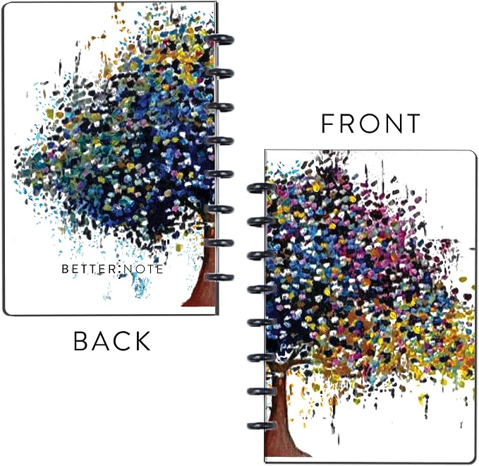 BetterNote COVER 9-Disc Planner Lightweight Durable MEDIUM Kaleidoscope
