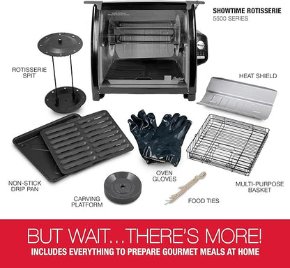 Ronco 5500 Series Rotisserie Oven, Black