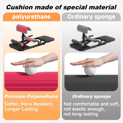 Hip Thrust & Squat Machine for Home – Multi-Function Glute Builder, Leg & Core Strengthening Equipment – Adjustable Sissy Squat, Hip Thrusts, Squat Assist Machine for Home Gym