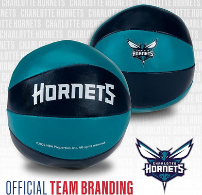 Franklin Sports NBA Toy Basketballs - 2 Pack of Kids Soft Mini Basketballs for Over The Door + Indoor Hoops - NBA Fan Shop