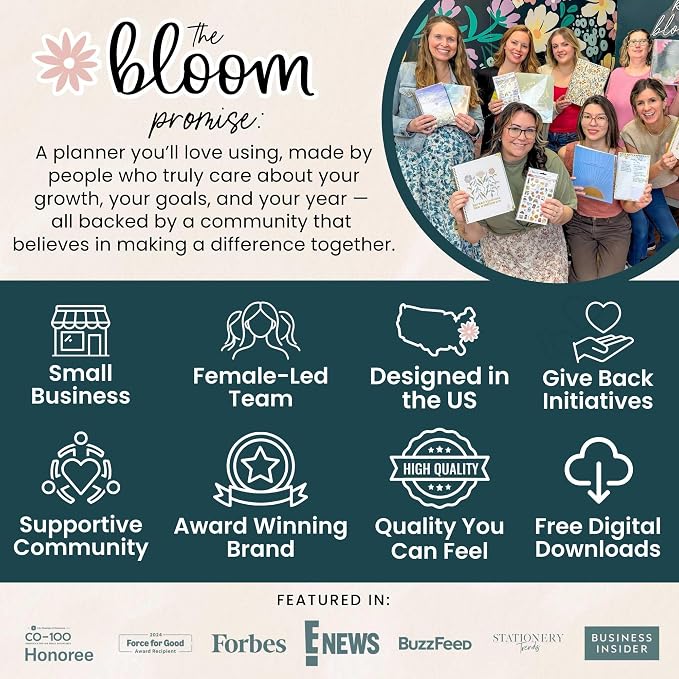 bloom daily planners HARDCOVER Planner 2026-2027 (8.5" x 11") Academic Year (July 2026 - July 2027) - 13 Months Task Goal Planner for Women - Monthly & Weekly Agenda Book - Butter Yellow Daisies