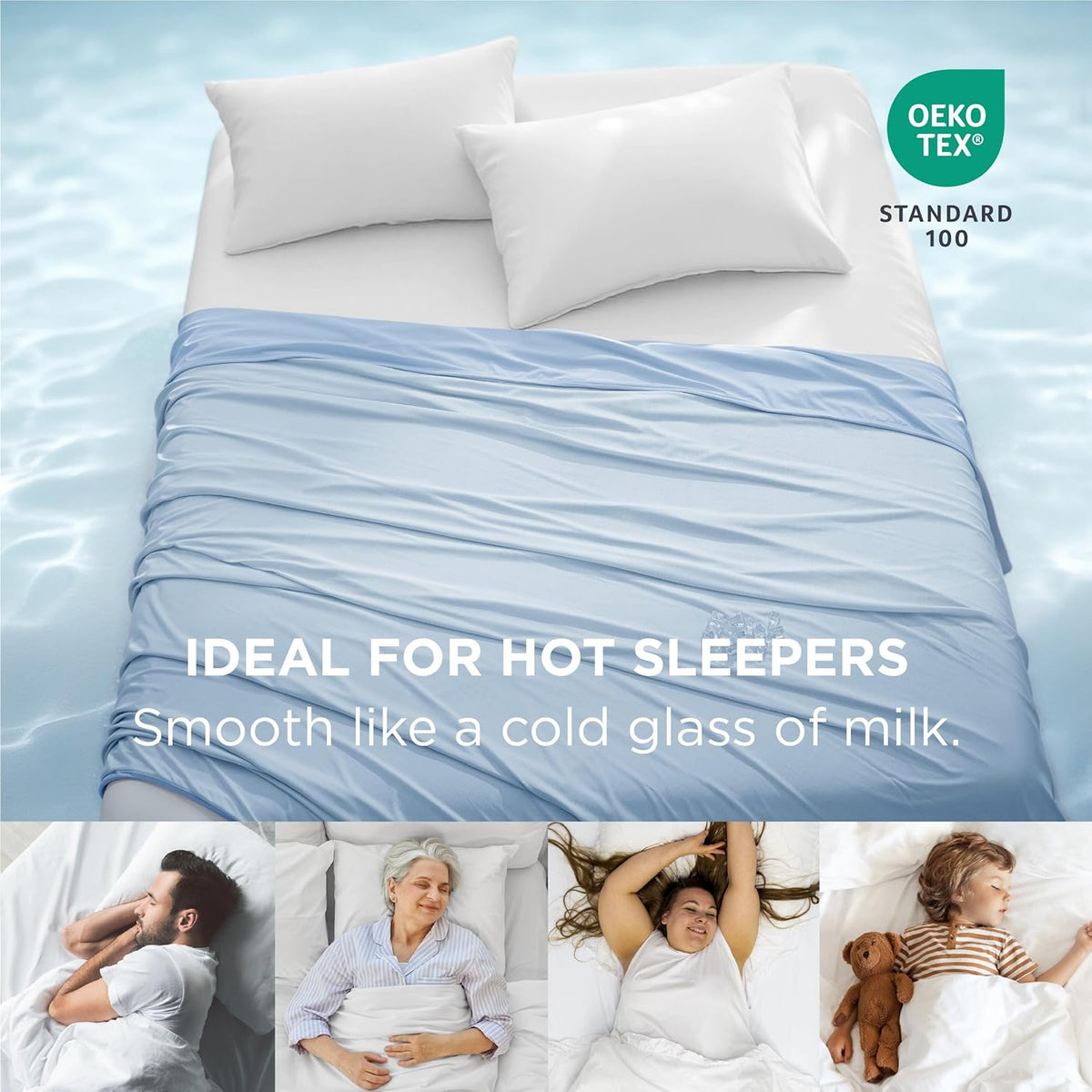 Bedsure Summer Cooling Blanket King Size for Hot Sleepers with Sports Mesh Design, Arc-Chill Q-Max 0.4 Lightweight Breathable Ice Cold Blanket for Night Sweats, 108 x 90 Inches, Mesh Blue