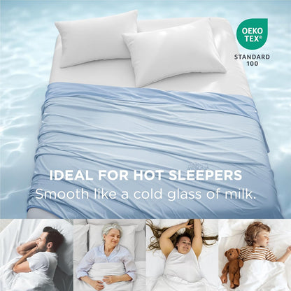 Bedsure Summer Cooling Blanket King Size for Hot Sleepers with Sports Mesh Design, Arc-Chill Q-Max 0.4 Lightweight Breathable Ice Cold Blanket for Night Sweats, 108 x 90 Inches, Mesh Blue