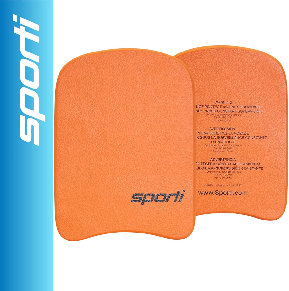 Sporti Kids Kickboard for Swim Training Lesson, Swimming Kickboard for Junior, Water Board for Kids, Swimming Training Aid