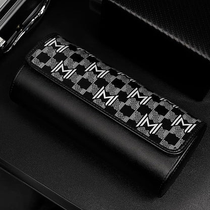 MOZSLY Watch Roll Travel Case 3 Slots Portable Watches Box Organizer Storage Holder Pattern PU Leather