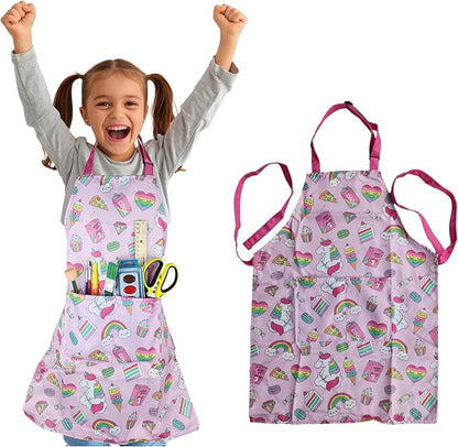 Kids Apron - cooking, gardening, artist, painting, cleaning, baking, pottery, chef, kitchen - gift boys, girls