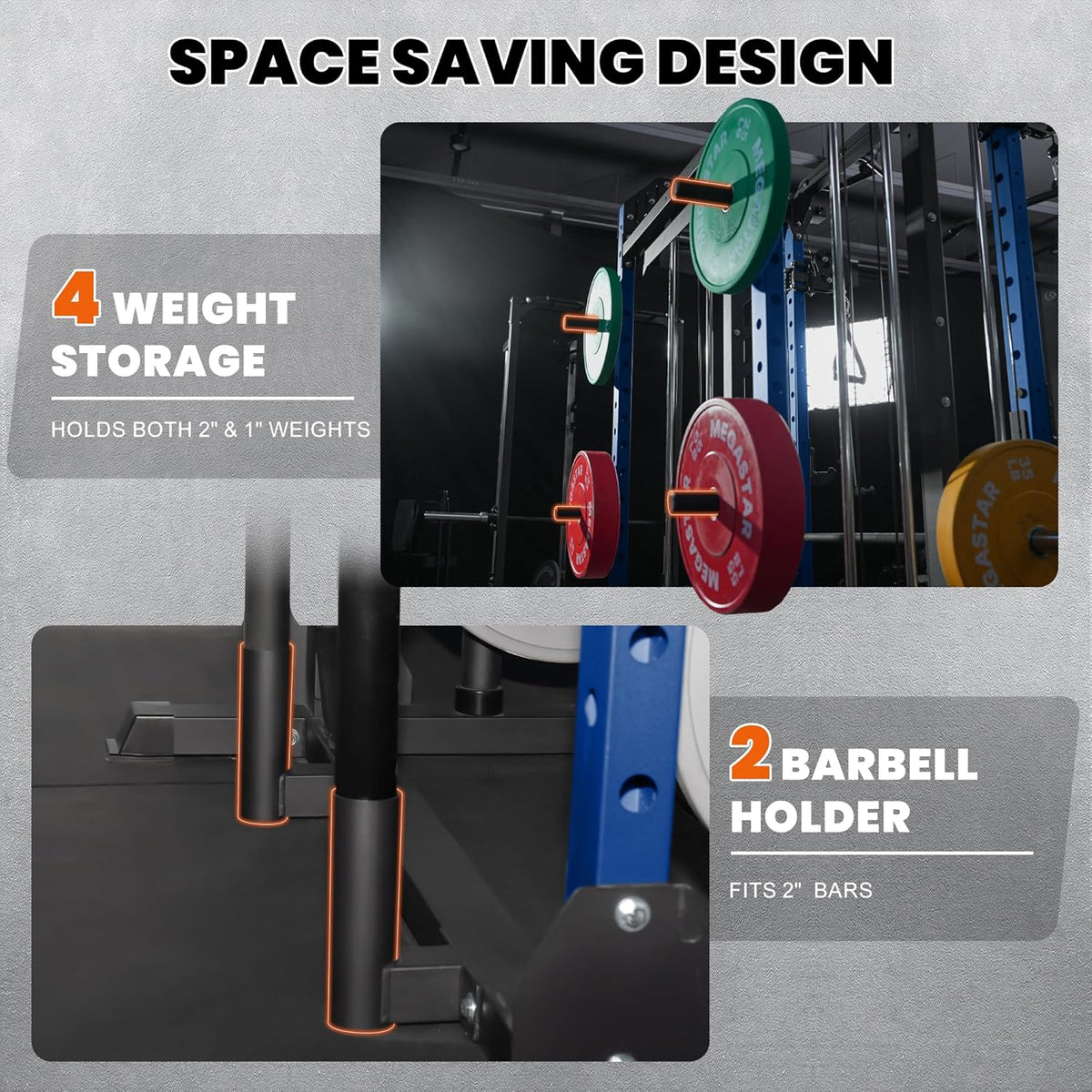 Smith Machine Home Gym with Aluminum Pulley Set- 2000lbs Capacity All-in-One Power Rack with Cable Crossover, Pull-Up Bar & Dip Station, Includes 18 Attachments, P107 Anvil