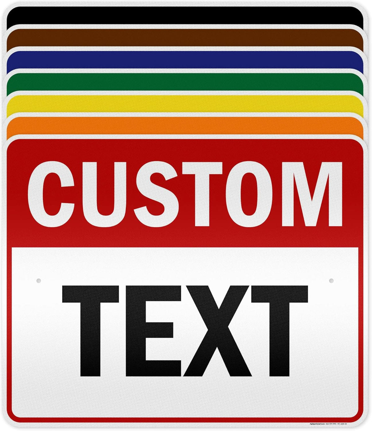 Custom Sign, Custom Sign for Business, Indoor/Outdoor use. 24x30 Inches, 3M EGP Reflective, Rust Free .080 Aluminum, Fade Resistant, Made in USA by My Sign Center (Header)