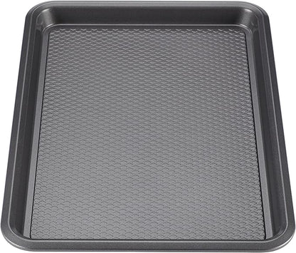 Ayesha Curry Nonstick Bakeware Set with Nonstick Bread Pan, Cookie Sheet, Baking Pan, Baking Sheet and Cake Pans - 6 Piece, SIlver