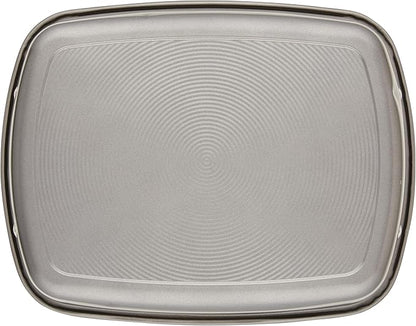 Circulon Total Bakeware Nonstick Roaster, Roasting Pan with Rack, 17-Inch x 13-Inch, Gray