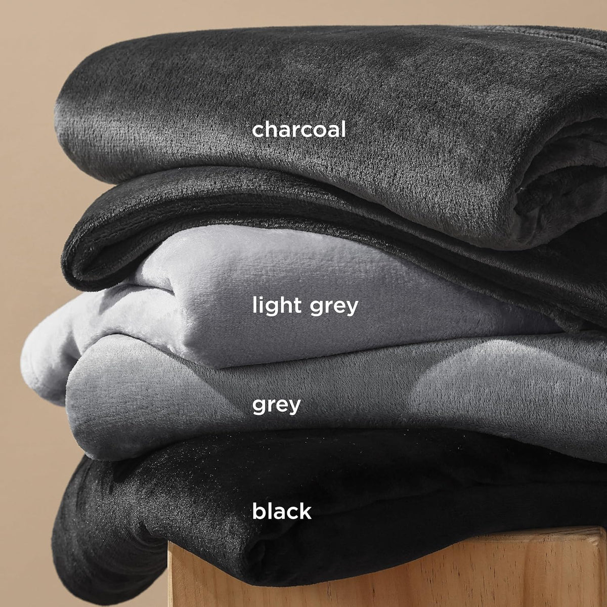Bedsure Fleece Blanket California King Size Black - Lightweight Plush Fuzzy Cozy Soft Bed Blankets, 102x96 inches