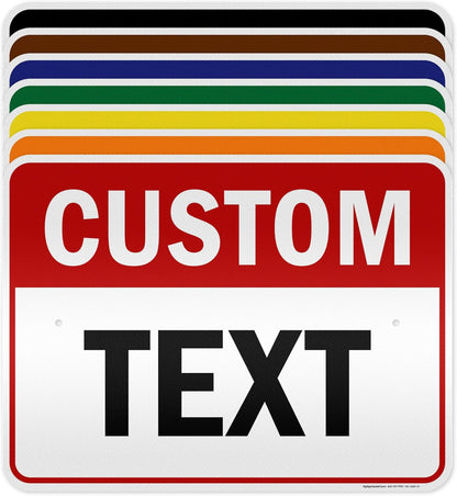 Custom Sign, Custom Sign for Business, Indoor/Outdoor use. 18x24 Inches, 3M EGP Reflective, Rust Free .080 Aluminum, Fade Resistant, Made in USA by My Sign Center (Header)