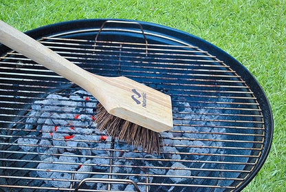 All-Natural Wooden Grill Brush and Grill Cleaner | Works as Scraper Tool for Tough Grill Residue | Bristle-Free Grill Brush for Outdoor Grill | Safe Grill Rescue Brush and BBQ Cleaner