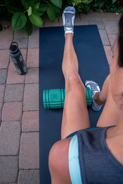 TriggerPoint Grid 1.0 Foam Roller - 13" Multi-Density Massage Roller for Deep Tissue & Muscle Recovery - Relieves Tight, Sore Muscles & Kinks, Improves Mobility & Circulation - Targets Key Body Parts