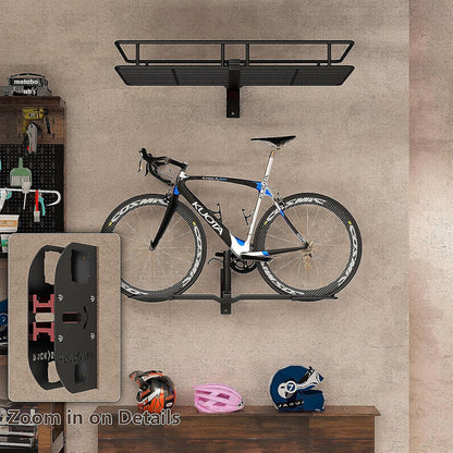 Hitch Wall Mount Bike Rack,Trailer Hitch Wall Mount Receiver Adjustable 1.25" to 2" for Garage Organization,Heavy Duty Hitch Wall Mount Storage Rack Hold 90lbs,Wall Mounted Hitch for Bike Rack/Cargo Carrier