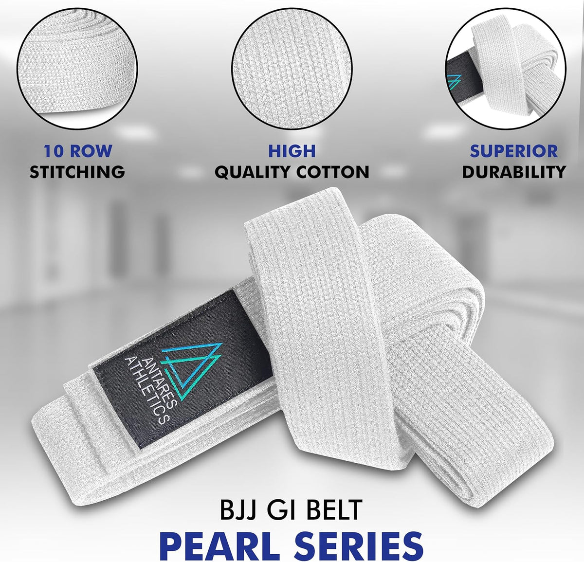 Pearl Weave Series BJJ Belt for Men & Women | Brazilian Jiu Jitsu Belt with Pearl Colors