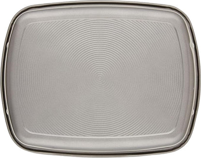 Circulon Total Bakeware Nonstick Roaster, Roasting Pan with Rack, 17-Inch x 13-Inch, Gray