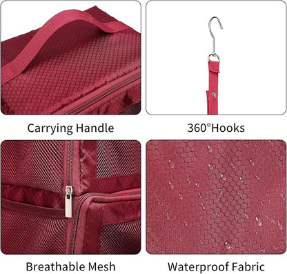 Suitcase Organizer Travel Bags Organizer for Luggage Compression Hanging Packing Cubes for Travel Carry on Closet (Bag Only)