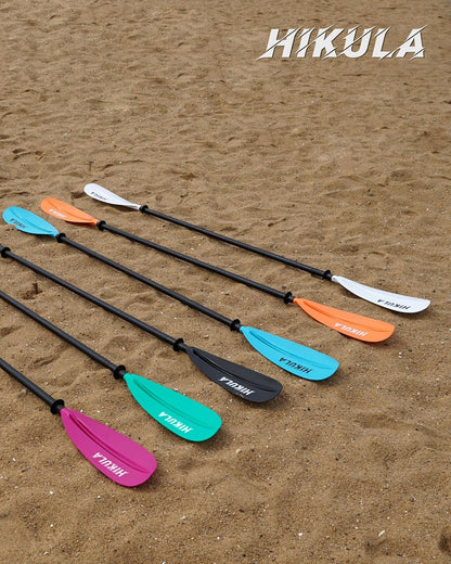 Kayak Paddle Aluminum Shaft Paddle with Nylon Blades, Floating Adjustable Kayaking Oars, 3 Piece, 220-240cm/86-94 Inches,Black/Rose/Teal/Black/Orange/Grey