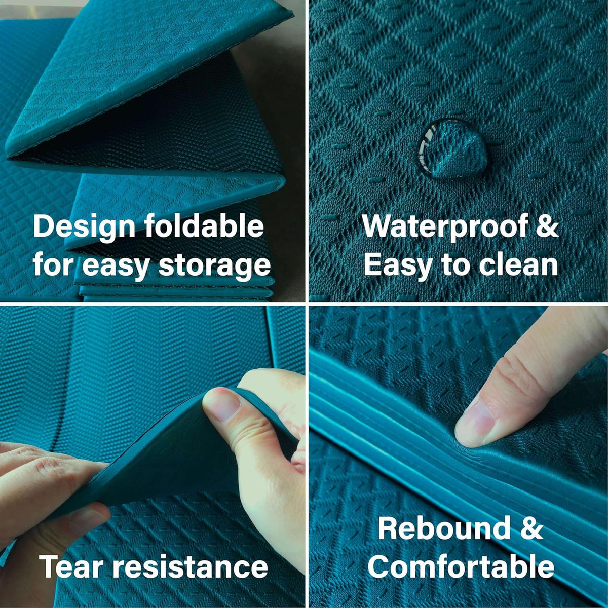 Foldable Yoga Exercise Mat – Lightweight, Anti-Slip, and Easy to Store for Yoga, Pilates, Home Workouts, and Floor Exercises