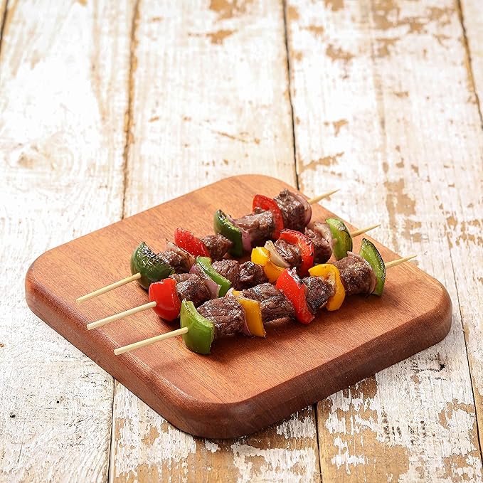 1000 PCS Bamboo Skewers, 8 Inch Wooden Skewer for Appetizers, Fruit, Kebabs, Grilling Barbecue, Mini Burger, Sausage, Cocktail Picks for Drinks, Long Toothpicks, Food Sticks Natural, Kitchen Gadget