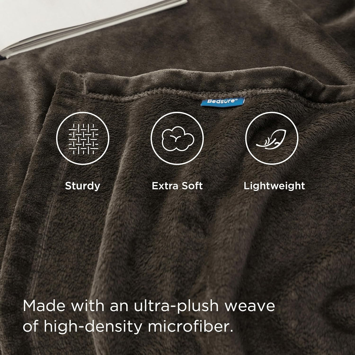 Bedsure Brown Fleece Blankets King Size - Bed Blanket Soft Lightweight Plush Cozy Fuzzy Luxury Microfiber, 108x90 inches