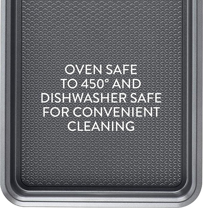 Ayesha Curry Nonstick Bakeware Set with Nonstick Bread Pan, Cookie Sheet, Baking Pan, Baking Sheet and Cake Pans - 6 Piece, SIlver